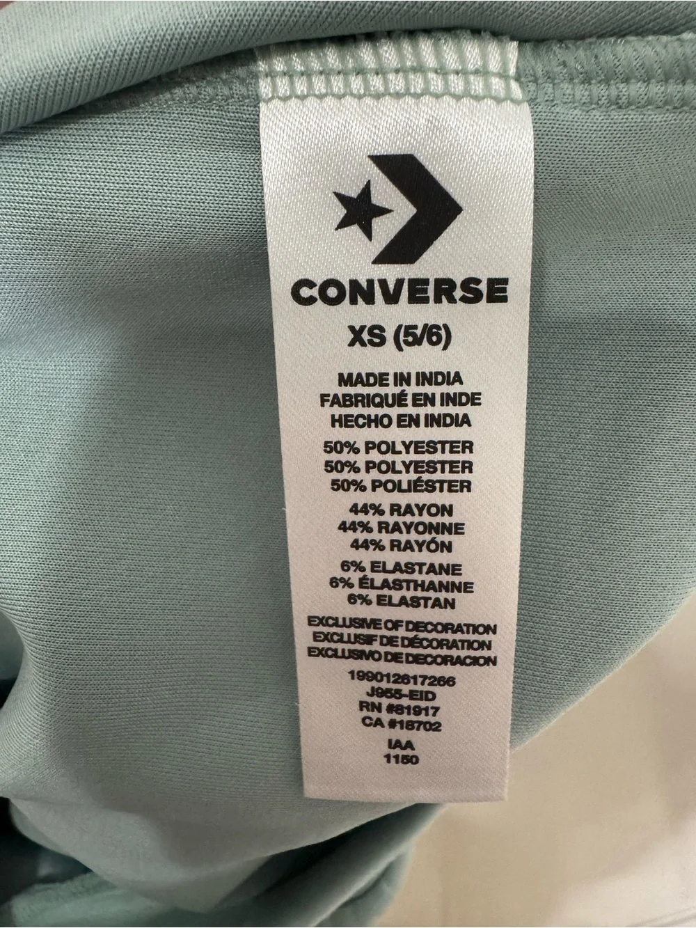Converse Girls Sage Green Hoodie & Joggers Set - Mint Size 5/6